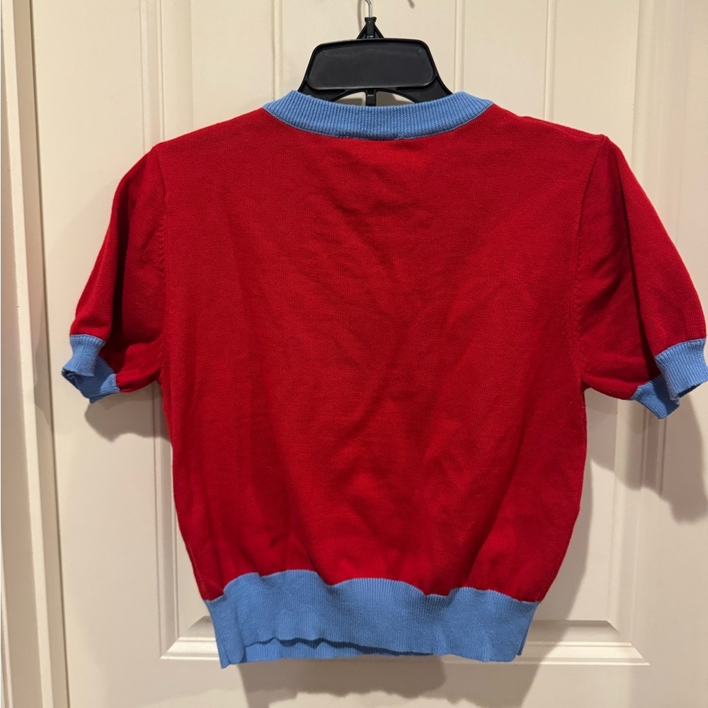 QOS Ole Miss Short Sleeve sweater - Picture 5 of 6